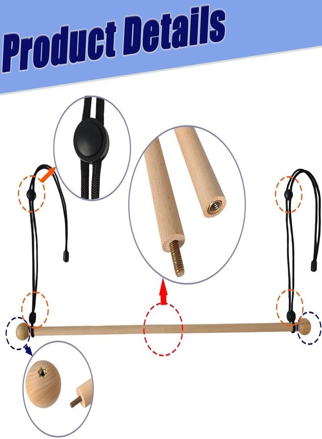 nsgglecher Bed Roll Paper Disposable Sheet Dispenser Hanger Holder, Portable Wooden Paper Holder for Treatment Beds with Removable Wooden Ball, Accommodates 24" Disposable Sheet Rolls - Image 4